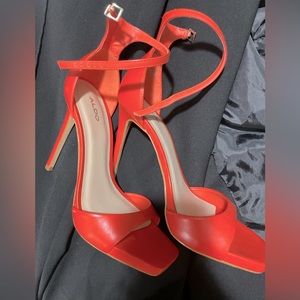 Orange Aldo heels